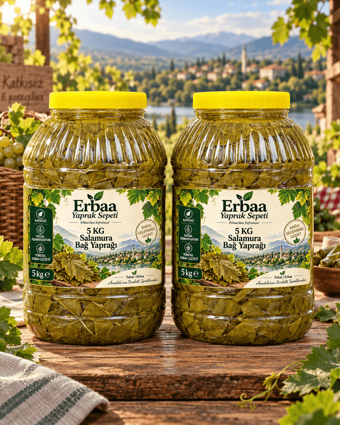 30 KG Erbaa Salamura Bağ Yaprağı